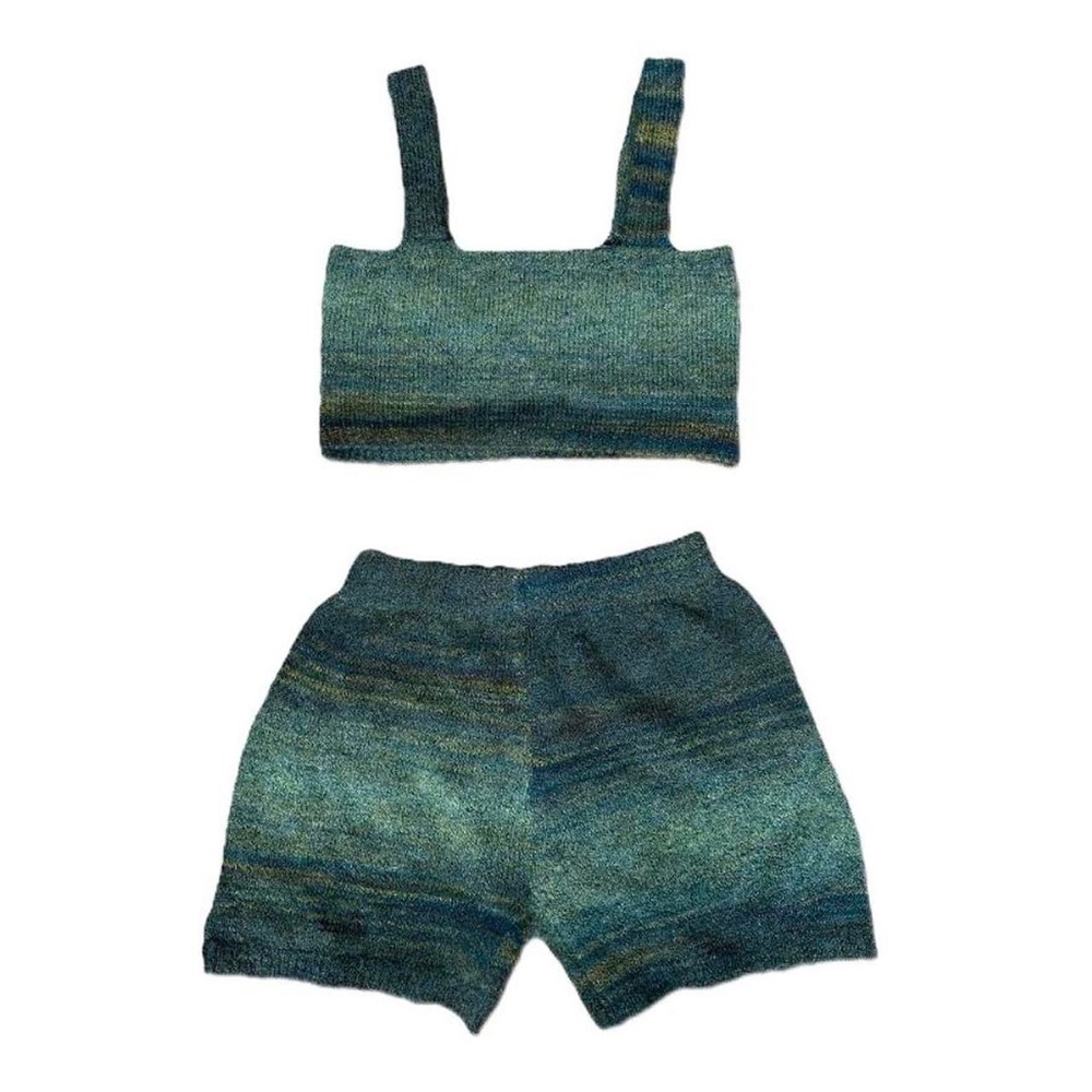 URBAN OUTFITTERS Knit Shorts and Crop Top Set